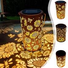 Solar Lanterns Outdoor Hanging LED Metal Garden Lights