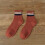 Men's Wool Crew Socks Brown One Size 2