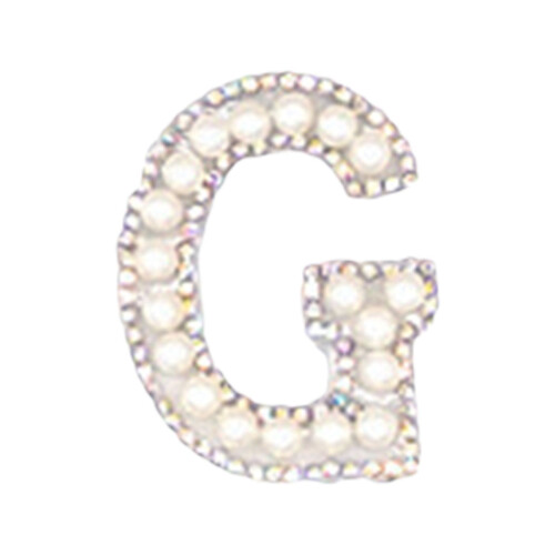 Stickers,Personalized Pearl Letter Patch Alphabet Patch Customized Letters Patch On Patch Glue On Patch Applique DIY Bride