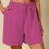Women's Bermuda Shorts Knee-Length Elastic Waist Drawstring 2