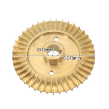 Brass water pump impeller self-priming double-sided copper