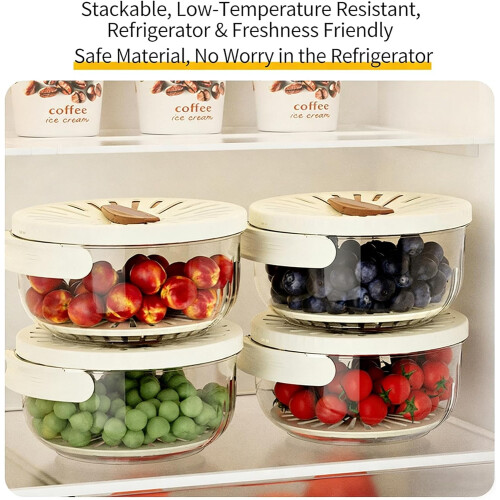 2-in-1 draining and preservation basket with collapsible 2