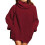 Women's Turtleneck Oversize Knitted Pullover with Pockets 1