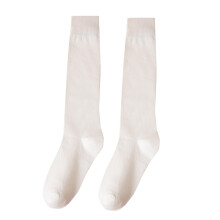 Calze da donna spesse in lana, modello a mezza gamba, colore bianco