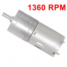 JGA25-370 DC Geared Motor 6V 12V 24V 5–1200 RPM