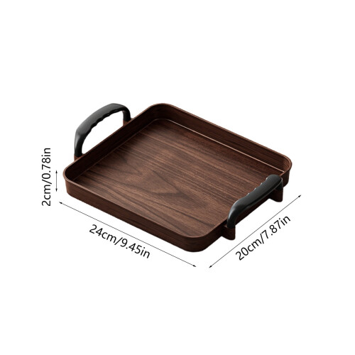Bandeja de madera para reposabrazos de sofá con base antideslizante 2