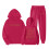 Mädchen Winter-Set mit Kapuzenpullover und Hose, Rot, Größe 7-8 1
