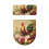 Rooster Blommigt toalettsitsöverdrag, 2 delar, justerbart 2