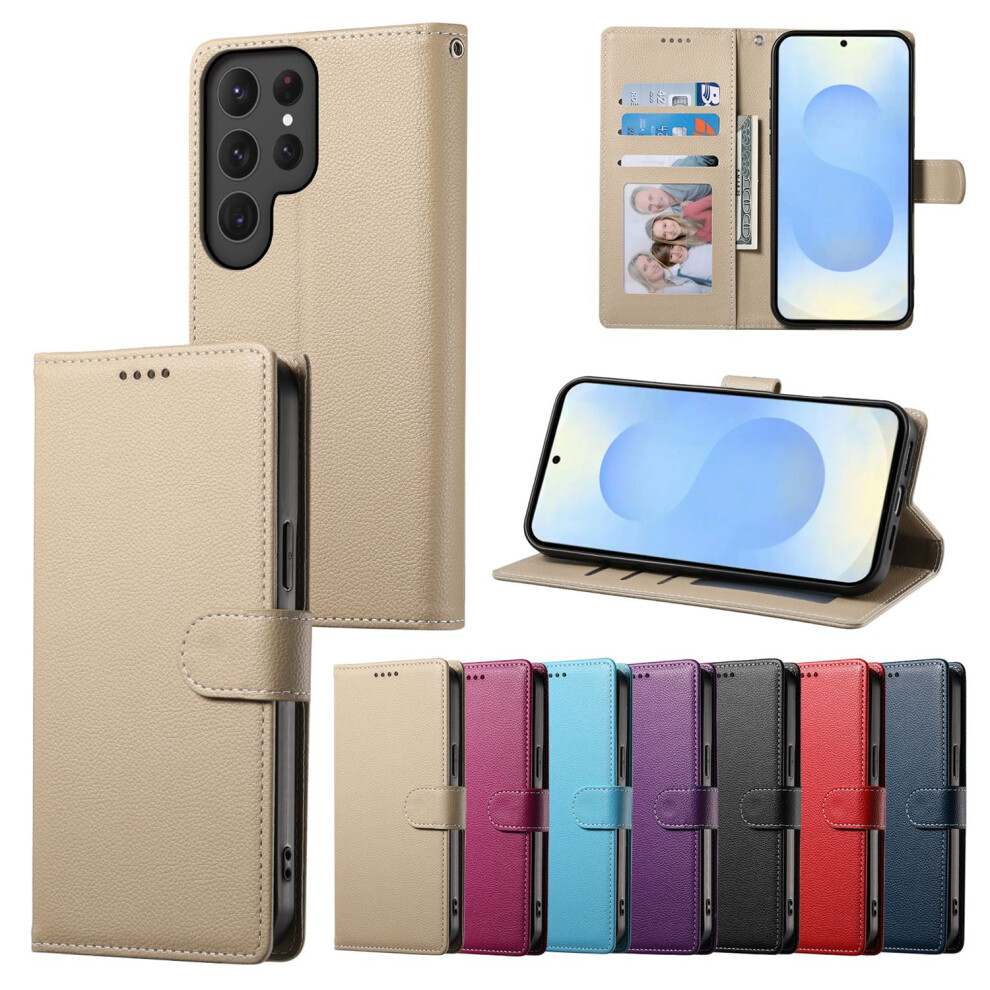 Leather Wallet Phone Case For Samsung Galaxy S25 Ultra S24 9043876513350