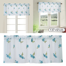 Floral Lace Curtains for Kitchen or Bedroom 54 x 24 Inch 1
