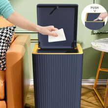 Bathroom Trash Can with Lid 12L
