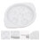 White Ceramic Conch Serving Plate 1 Piece 1