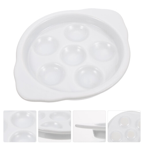 White Ceramic Conch Serving Plate 1 Piece