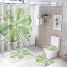 Ensemble de douche Lucky Clover à pois 4 pièces