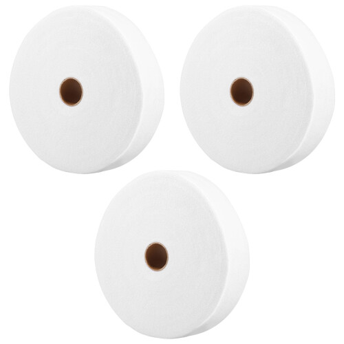 White Polyester Jelly Roll Batting Strips 3 Rolls