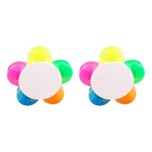 Resaltadores florales de colores pastel, paquete de 5 unidades, 50 ml