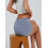 Karierte Damen-Freizeitshorts mit elastischem Bund 4