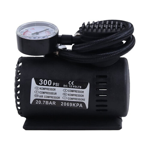 12V Portable Tire Inflator with Mechanical Gauge