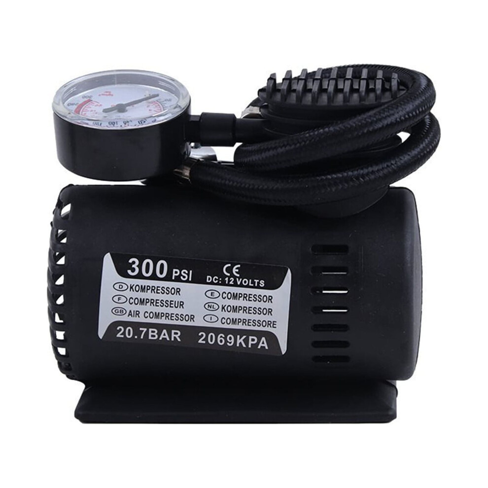 12V Portable Tire Inflator With Mechanical Gauge For Car 9027700650374