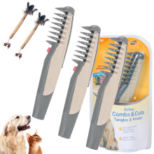 e-Comb for Dogs and Cats 2-in-1 Electric Grooming Tool with