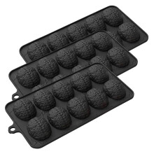 Skeleton Brain Silicone Cake Mold 10-Cavity 3pc