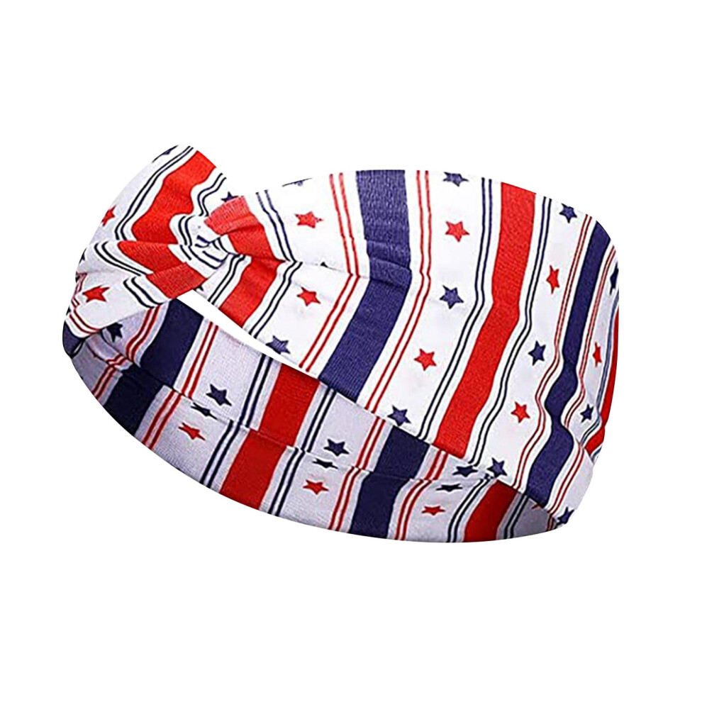 USA Flag Headband Patriotic Festival Accessory 1 Pack