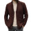 Flauschiger Herren-Cardigan, einfarbig, langärmelig 1