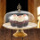 Glass Cake Stand Covered 10 Inch Diameter 5