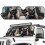 Foldable American Flag Black Cat Sun Shade for Jeep 1