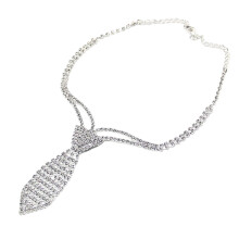 Rhinestone Choker Necklace for Women Crystal Metal Chain