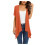 Women's Lightweight Open-Front Cardigan with Pockets Orange 1