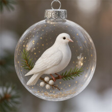 Crystal Glass Bird Ornaments Set Clear 3.15 inch