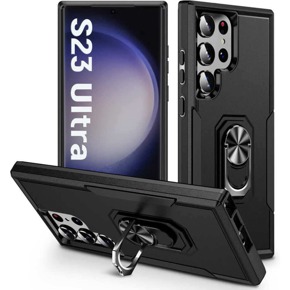 S23 Ultra Case With Kickstand And Military Drop Black 968604498664