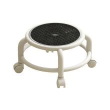 Tabouret roulant à roulettes, siège pivotant en plastique à 360