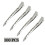 Duck Bill Hair Sectioning Clips Silver 3.5 Inch 100pcs 1