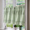Green Ruffled Short Curtains 40x18in for Bathroom Kitchen 2