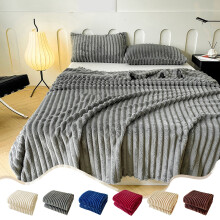 Coral Fleece Blanket Solid Color 59x71 inch