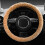 Steering Wheel Cover Polyester Velvet 38cm Elastic 1