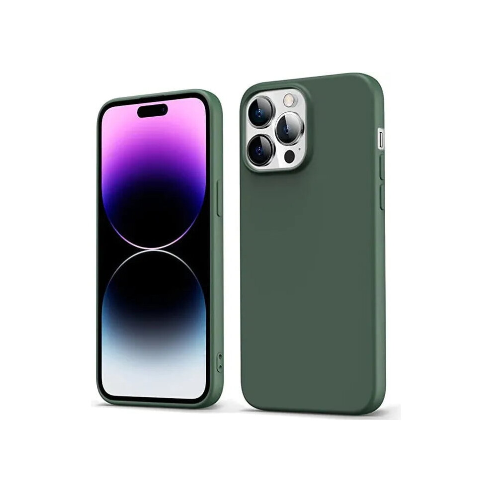 Liquid Silicone Iphone 16 Pro Case Â Shockproof Slim Green 9401284141471