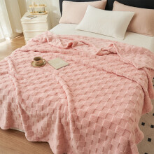 Bed Blanket Pink 59 x 39.3 Inches Warm Breathable Soft