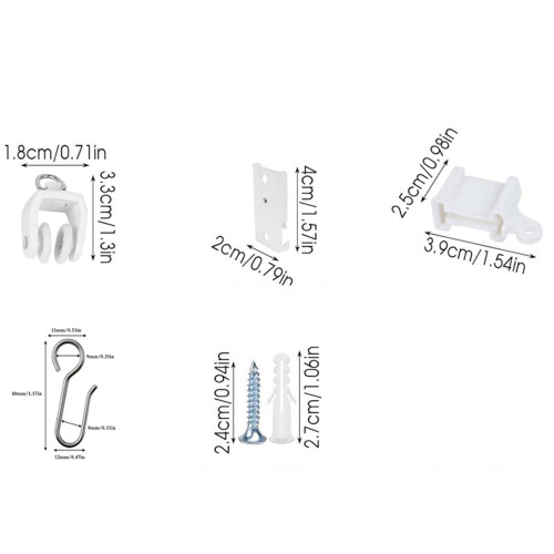 Biegsames Gardinenschienen-Set, Deckenschiene 3,5 m 2