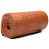 Hand-sewn leather steering wheel wrap brown embossed pattern 8