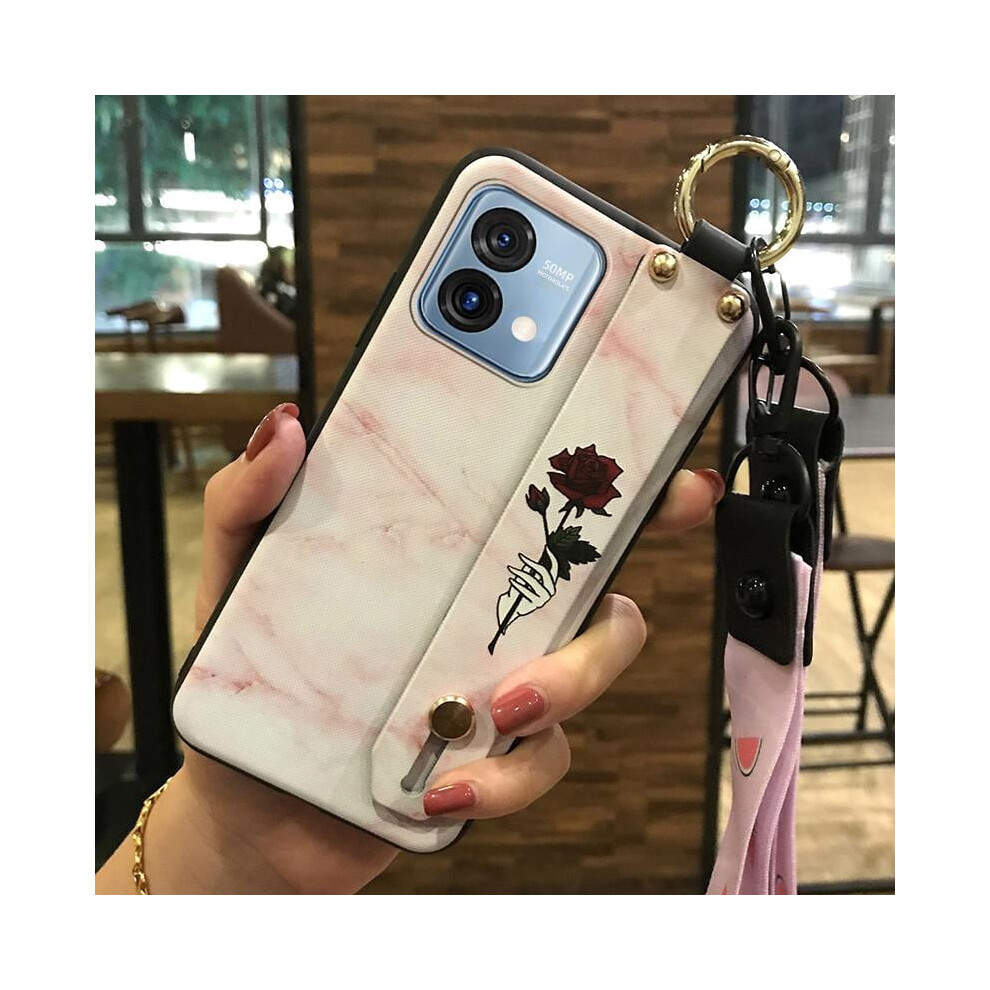 Moto G Stylus 5G 2023 Phone Case With Wristband And Flower 939152639755