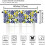 Blue Tile Lemon Window Valance 54x18 inch 5