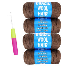 Brazilian wool acrylic yarn for crochet hair 100g