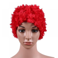 Floral Petal Swim Cap for Women