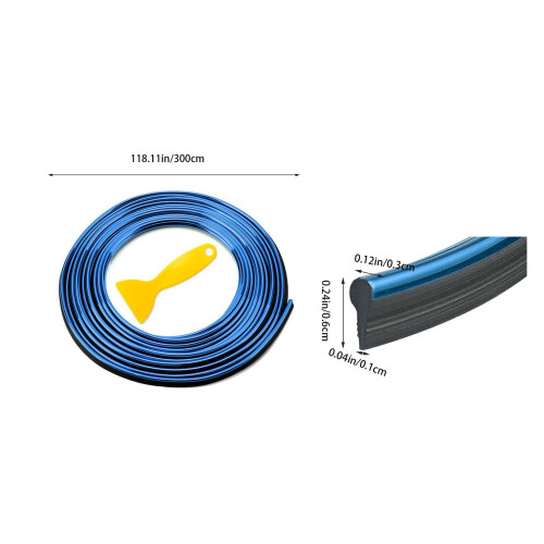 RV sierlijst, rode flexibele PVC-strips, 4 stuks 2