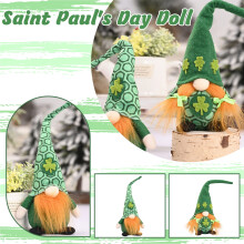 St. Patrick's Day Gnome Plush Decor - 1 Piece Handmade