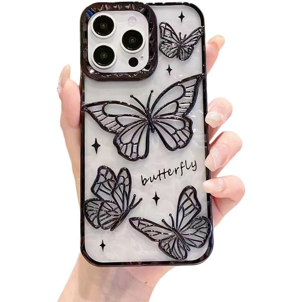 Iphone 12 Pro Max Butterfly Case Electroplated Quicksand 968604491658