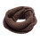 Cachecol feminino de inverno, cor sólida, tricô grosso, duas voltas. 1